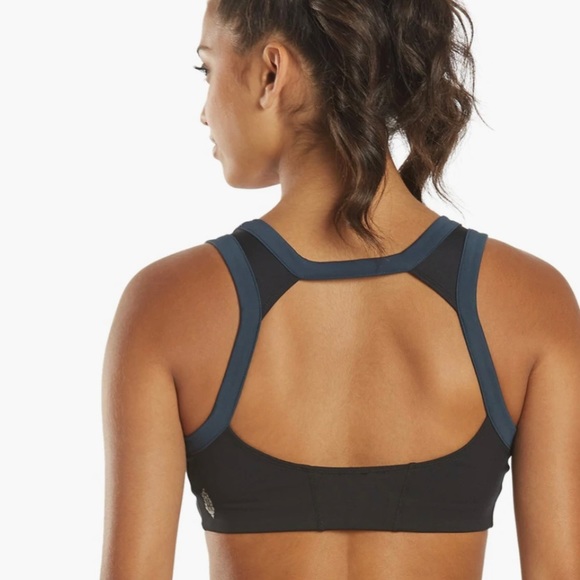 NWT Rebel Bra BY FP MOVEMENT BY FREE PEOPLE Navy Black Cutout Style Navy Black M - Picture 14 of 15